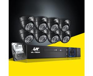 UL-tech CCTV Camera Security System 8CH DVR 1080P 1TB Outdoor IP Day night 2MP