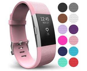 Yousave Fitbit Charge 2 Strap Single (Large) - Blush Pink