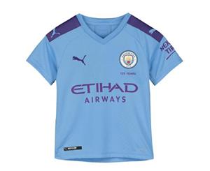 2019-2020 Manchester City Puma Home Football Shirt (Kids)