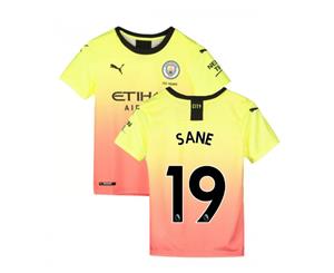 2019-2020 Manchester City Puma Third Football Shirt (Kids) (Sane 19)