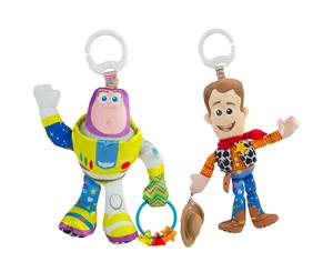 2PK Lamaze Toy Story Clip & Go Baby/Infant Activity Toy Teether 0m+ Buzz & Woody