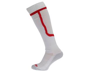 Apto Mens Ergo Football Socks (White/Red) - MB556