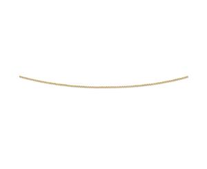 Bevilles 9ct Yellow Gold Silver Infused Belcher Necklace Chain 65cm