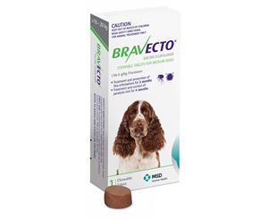 Bravecto Chewable Flea Tablet For Medium Dogs 10-20kg 1pk