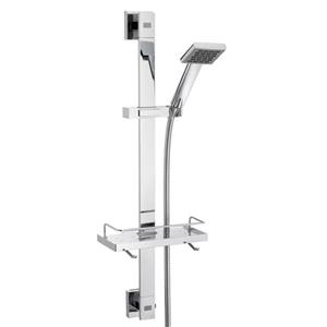 Caroma WELS 3 Star 80 x 700mm Chrome Quatro Rail Shower