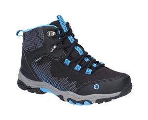 Cotswold Childrens/Kids Ducklington Lace Up Hiking Boots (Black/Blue) - FS6086