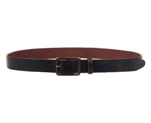 DSQUARED2 Fine Oblong Clean Leather Belt - Cocoa