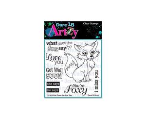 Dare 2B Artzy - Clear Stamps 4X4 Sheet - What Does The Fox Say