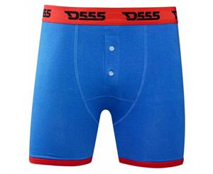 Duke Mens Novelty Kingsize Fun Print Boxer Shorts (2 Pairs) (Red/Blue) - DC202