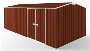 EasyShed D6030 Tall Truss Roof Garden Shed - Tuscan Red