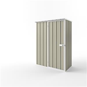 EnduraShed 1.5 x 0.78 x 2.12m Tall Flat Roof Garden Shed - Merino