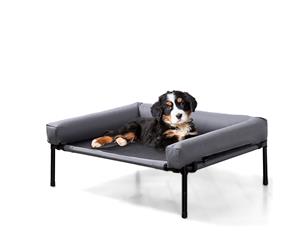 Heavy Duty Pet Bed Bolster Trampoline S Size in Grey Colour