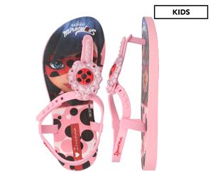 Ipanema Girls' Miraculous Ladybug Sandals - Pink/Black