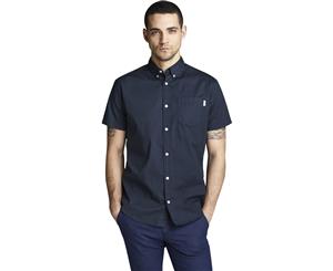 Jack & Jones Men's Jones Short Sleeve Shirt Eclipse Navy