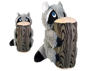 KONG Huggz Hiderz For Dogs - Dog Toy In 2 Sizes And 3 Designs [Size Large] [Design Raccoon]