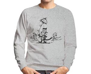 Krazy Kat King Procession Men's Sweatshirt - Heather Grey