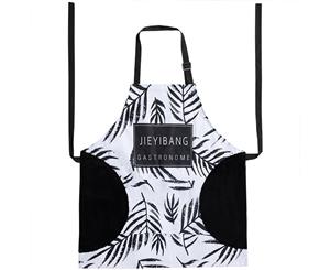 Men and Women Kitchen Apron - White Black