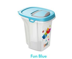 Moderna 'Friends Forever' Container Pet Food Storage 6L Capacity - Fun Blue