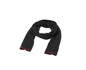 Myrtle Beach Adults Unisex Traditional Fashion Scarf (Red/Anthracite Grey Melange) - FU618