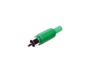 Plastic RCA Plug Green