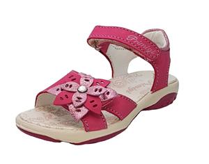 Primigi Girls Nubuck Leather Sandals in Fuchsia Pink