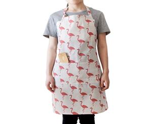 Printed Flamingo Kitchen Aprons for Women