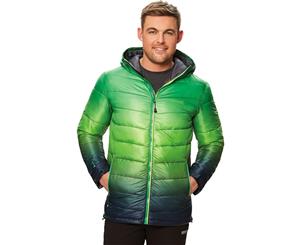 Regatta Mens Azuma II Light Durable Water Repellent Hooded Coat Jacket - FairwayGreen