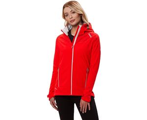 Regatta Womens/Ladies Desoto IV Woven Softshell Water Repellent Jacket - RedAlrt/RdAl