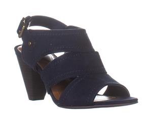 SC35 Hosper Heeled Sandals Navy Micro