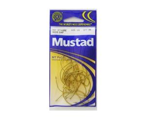 Size 1/0 Mustad 37140be M.T Point Wide Gap Hooks Chem Sharp Qty - 23 Hooks