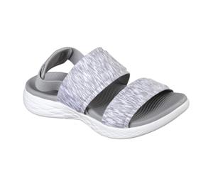 Skechers Womens/Ladies On-The-Go 600 Foxy Leather Sandal (Grey) - FS6204