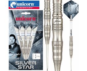 Unicorn - Jelle Klaasen Silver Star Darts - Steel Tip - 80% Tungsten - 21g 23g 25g 27g