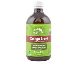 Vets All Natural Omega Blends Healthy Dog Skin & Coat 500ml - (DVOB500)