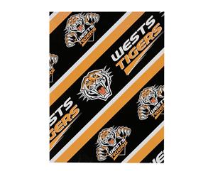 Wests Tigers NRL Wrapping Paper Giftwrap *New