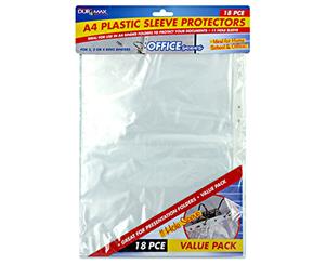 18pce A4 Plastic Sleeve Protector - 11 Hole