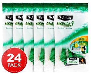 6 x 4pk Schick Exacta3 Razors For Men