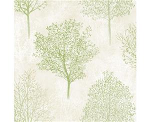 Arthouse Wonderland Trees Wallpaper Green (256703)