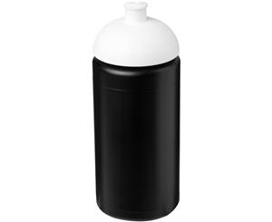 Baseline Plus 500Ml Dome Lid Sport Bottle With Grip (Solid Black/White) - PF2819