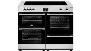 Belling 1100mm CookCentre Deluxe Induction Range Cooker - Stainless Steel