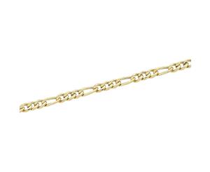 Bevilles 9ct Yellow Gold Figaro Necklace