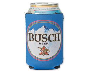 Blue Busch Beer Can Cooler