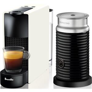 Breville Nespresso Essenza Mini Coffee Machine Bundle (White)