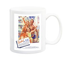 Butlins Seaside Holiday Advert Poster Mug - 11 Fluid Oz