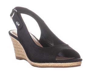 CC35 Samiee Wedge Heel Espadrilles Sandals Black