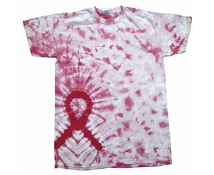 Colortone Kids/Childrens Unisex Tie-Dye T-Shirt (Awareness Pink Ribbon) - RW2634