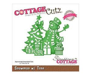 Cottagecutz Elites Die Snowman With Tree 3.7 Inch X3.2 Inch