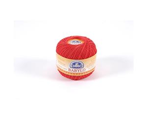 DMC Babylo 10 Crochet Cotton 50g Ball 666 Red