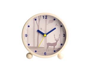 Deer Pattern Desk Alarm Clock (Size10.5cm x 11cm x 5.5cm)