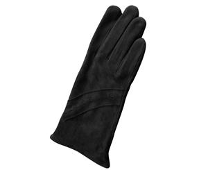 Eastern Counties Leather Womens/Ladies Sian Suede Gloves (Black) - EL273