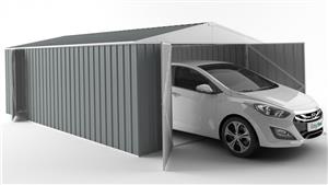 EasyShed 7530 Tall Garage Shed - Armour Grey